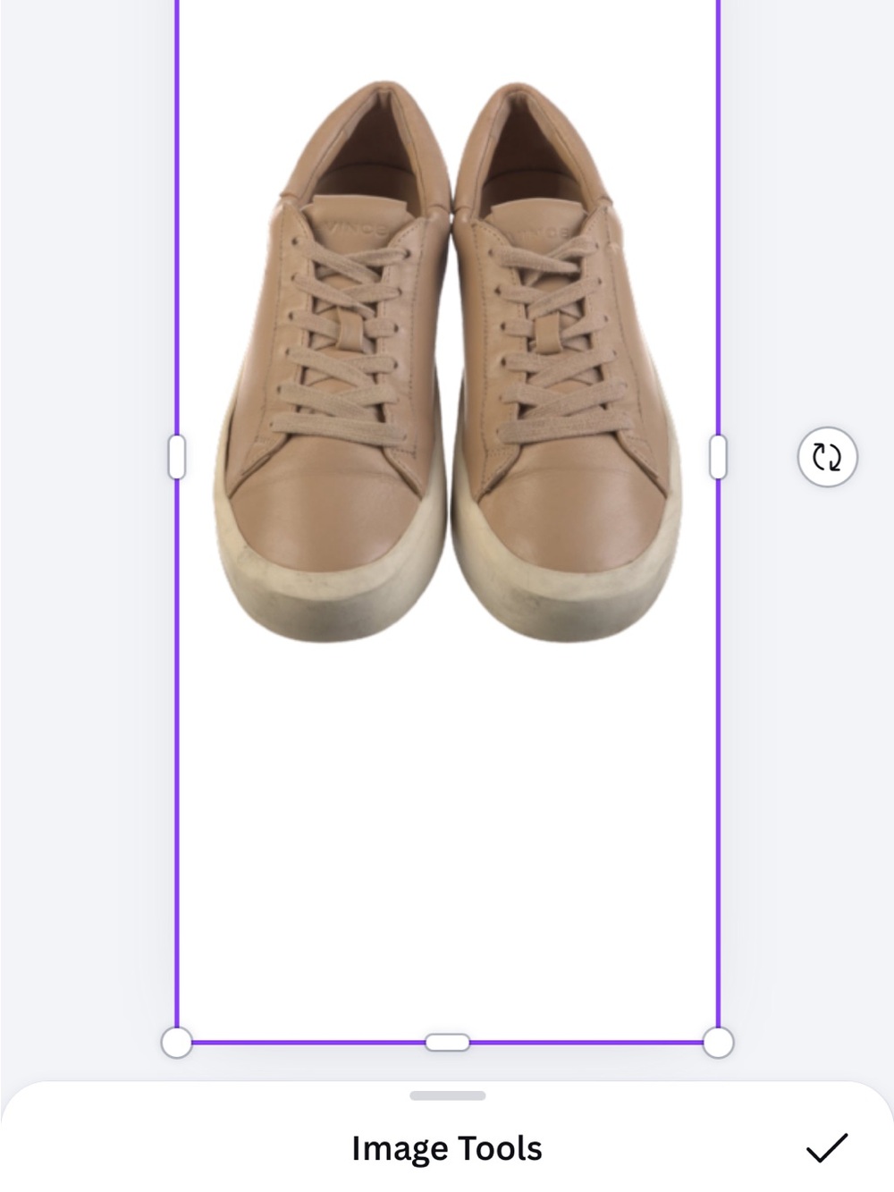 Vince Beige Leather Low-Top Platform Sneakers